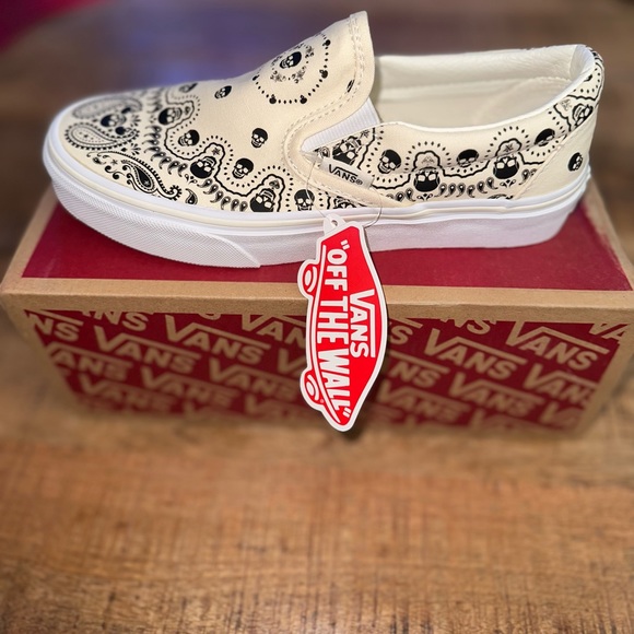 Vans Bandana Classic Slip On Day of the Dead Skulls - Picture 4 of 6